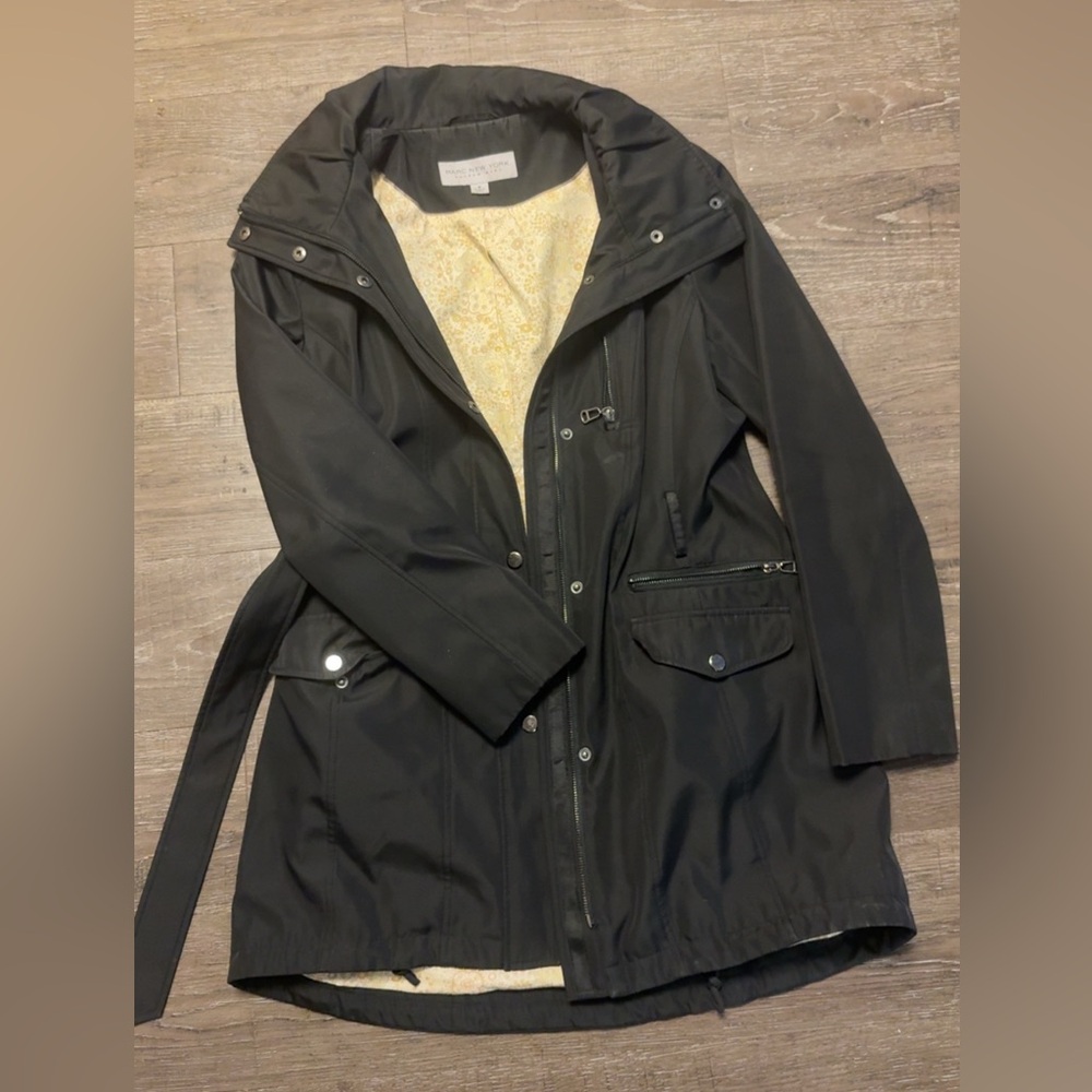 Marc New York Black Trench Coat